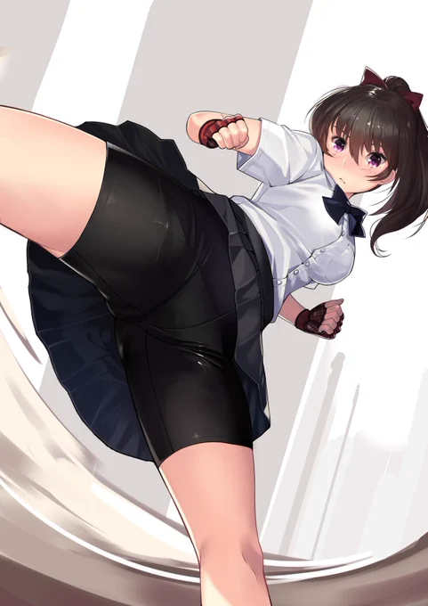 アクションポーズ練習。 