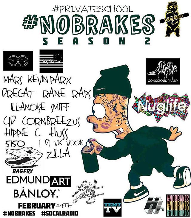 TENTTV's tweet photo. Tonight is going to be lit!!! Repost from @slapstation using @RepostRegramApp - #NoBrakes Season 2 kicks off tonight!!! S/O @yl2mxx_ &amp; @thesocalradio!!! Secret Location. This shit is going to be a movie tonight. Get there early if you have the address.… https://t.co/wt02PBPVqy https://t.co/kY1qTsi6cU