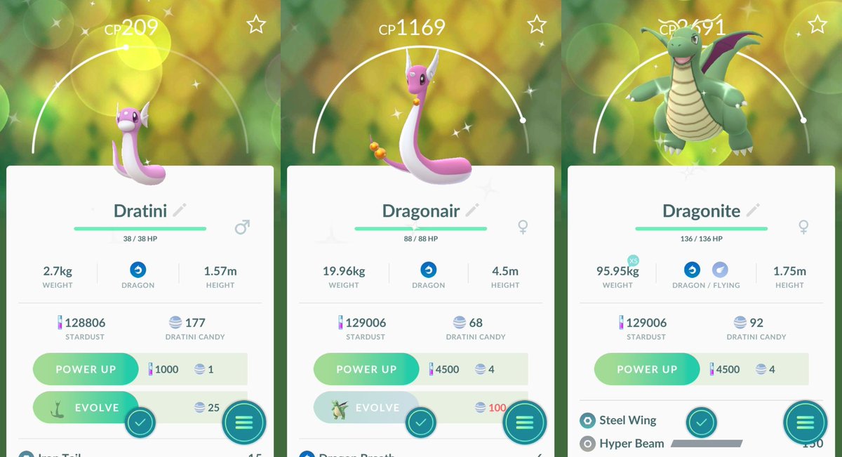 Aworldgames's tweet image. Me alegra tener a el trio dragon asi :D #comunitydaypokemongo