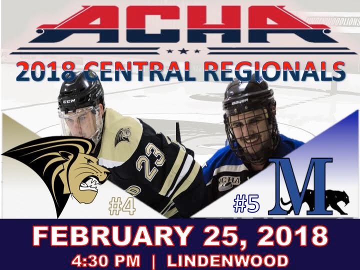 Lindenwood_ACHA's tweet image. Your Regional Finals are set!! #RoadToColumbus #ACHAHockey

AT 1:30pm 
#3 @McKHockey takes on #7 @AdrianMD2Hockey 

AT 4:30pm
#4 Lindenwood takes on #5 @marianmensacha