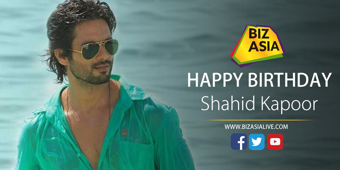  wishes Shahid Kapoor a very happy birthday.  
