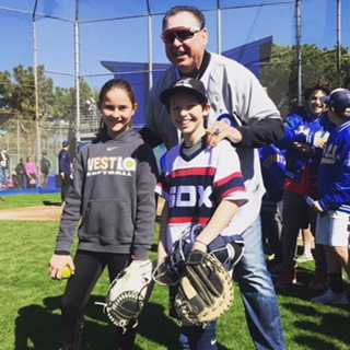 WestLALL's tweet photo. Thanks to all those who came out to Opening Day at West LA, including those who caught the first pitch from @Dodgers legend Mickey Hatcher. #DodgersAlumni #Dodgers #wlall https://t.co/uxzzPsLq6x
