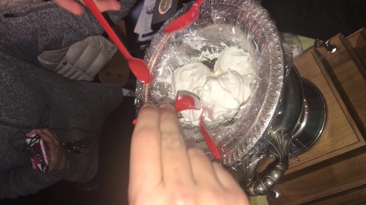 JhhsDebate's tweet photo. Huskies gotta eat (out of their championship trophy)!! https://t.co/k4JzsuHcTh