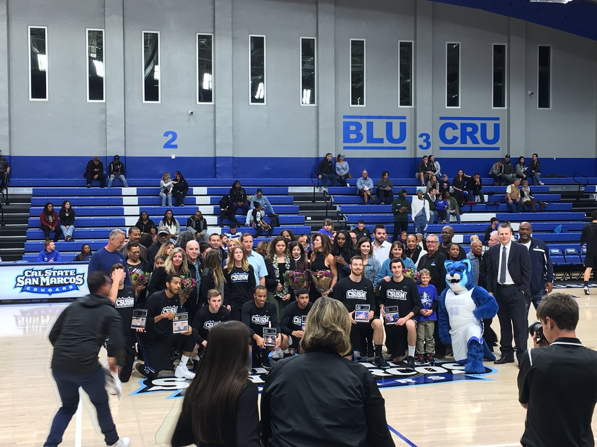 EmilieHersh's tweet photo. Seniors night!!! Congrats on another great season - we can’t wait to see what you do next!! #csusmmbb https://t.co/onbFu2GQCV