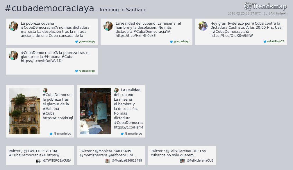 #cubademocraciaya es ahora una tendencia en #Santiago

trendsmap.com/r/CL_SAN_tmhexk