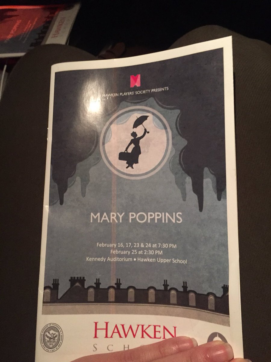 SarahKozMusic's tweet photo. Congrats to cast and crew of the @HawkenTheater production of Mary Poppins! @HawkenSchool #hawken https://t.co/zw7SdOgudY