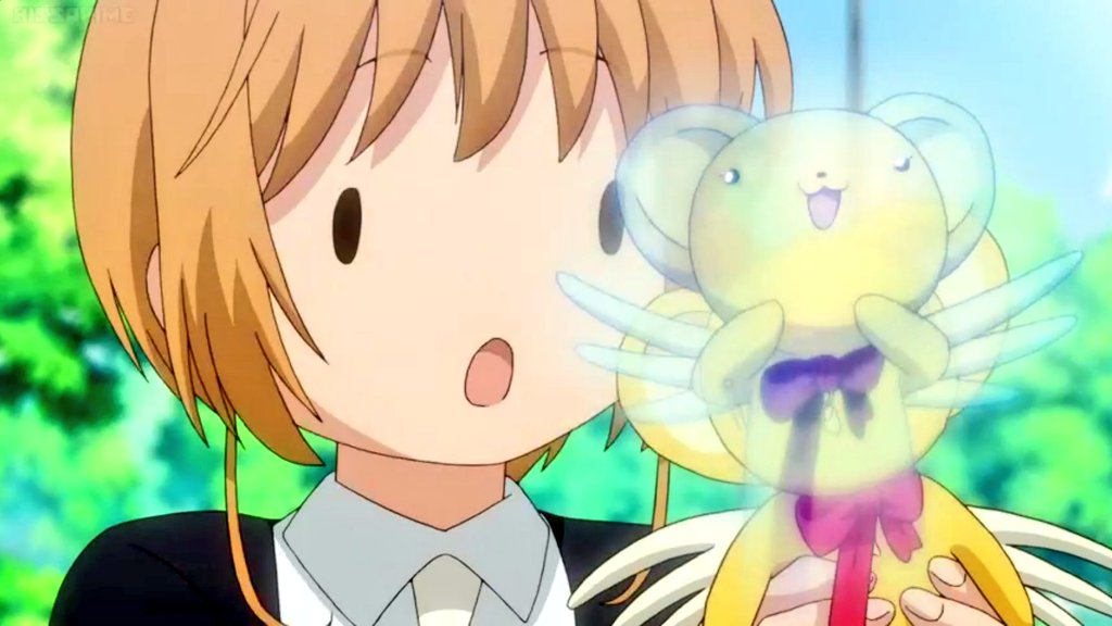 ccsakurasequel's tweet photo. I can't stop laughing at this lol poor Kero-chan 😂😂😂 #sakuracardcaptor #clamp #cardcaptorsakura https://t.co/OQVAAOXorR