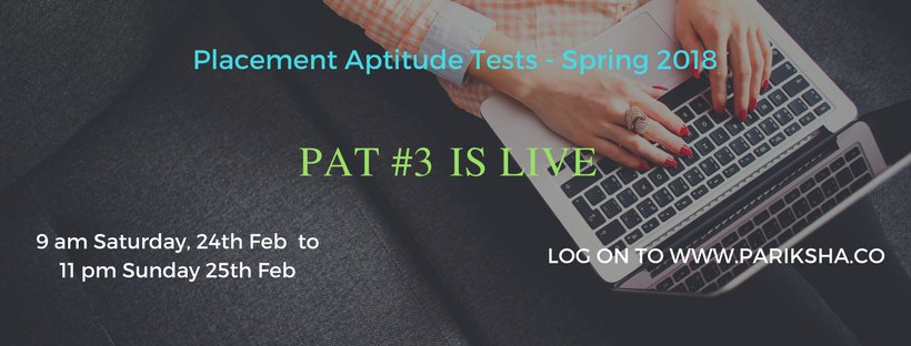ParikshaCo's tweet photo. PAT #3 is now LIVE. Attempt the test today, to get your results on an All India Level! Just log on to https://t.co/V3sldf9pXL https://t.co/C5QMJuuHeR
