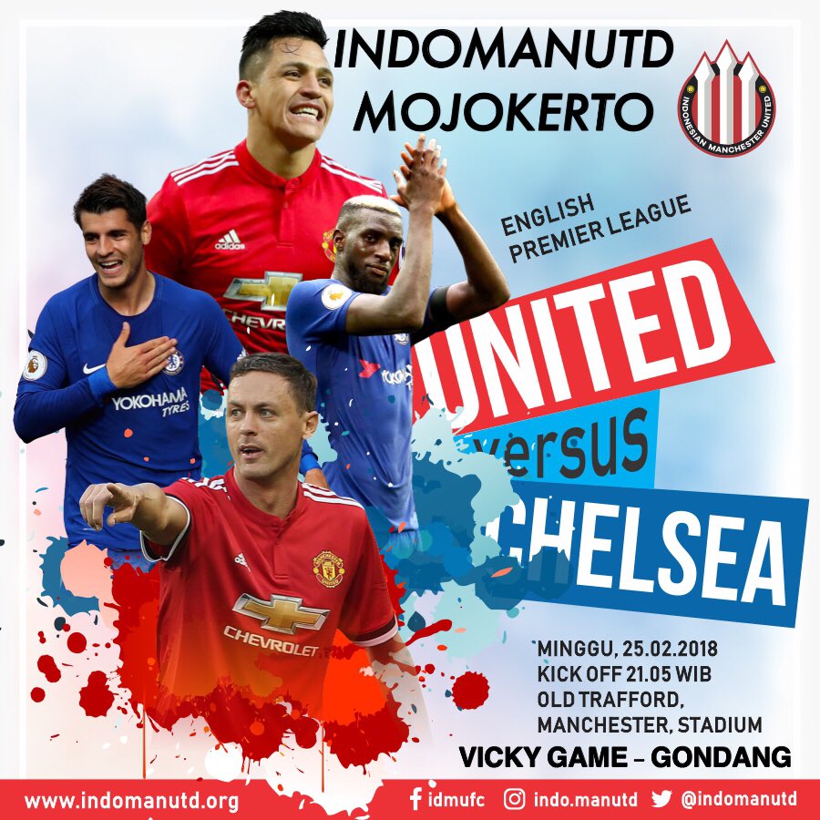 indomanutd_MJK's tweet photo. NONTON BARENG SUPER BIGMATCH
.
⚽️ MAN UNITED VS CHELSEA
📆 Minggu, 25 Pebruari 2018
🕚 OG 20.30 WIB
📍 Vicky Game (Timur Pertigaan Gondang)
💰 CUKUP TUKU KOPI
.
https://t.co/fJN5sMLCHT
.
WE ARE INDOMANUTD, WE ARE HAPPY FAMILY
#WEAREUNITEDID 
#YOUC1000ISOTONIC 
#INDOMANUTD https://t.co/RLT6hDGOTp