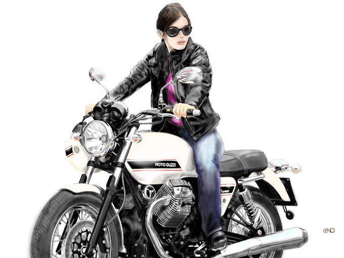 バイク女子のtwitterイラスト検索結果 古い順