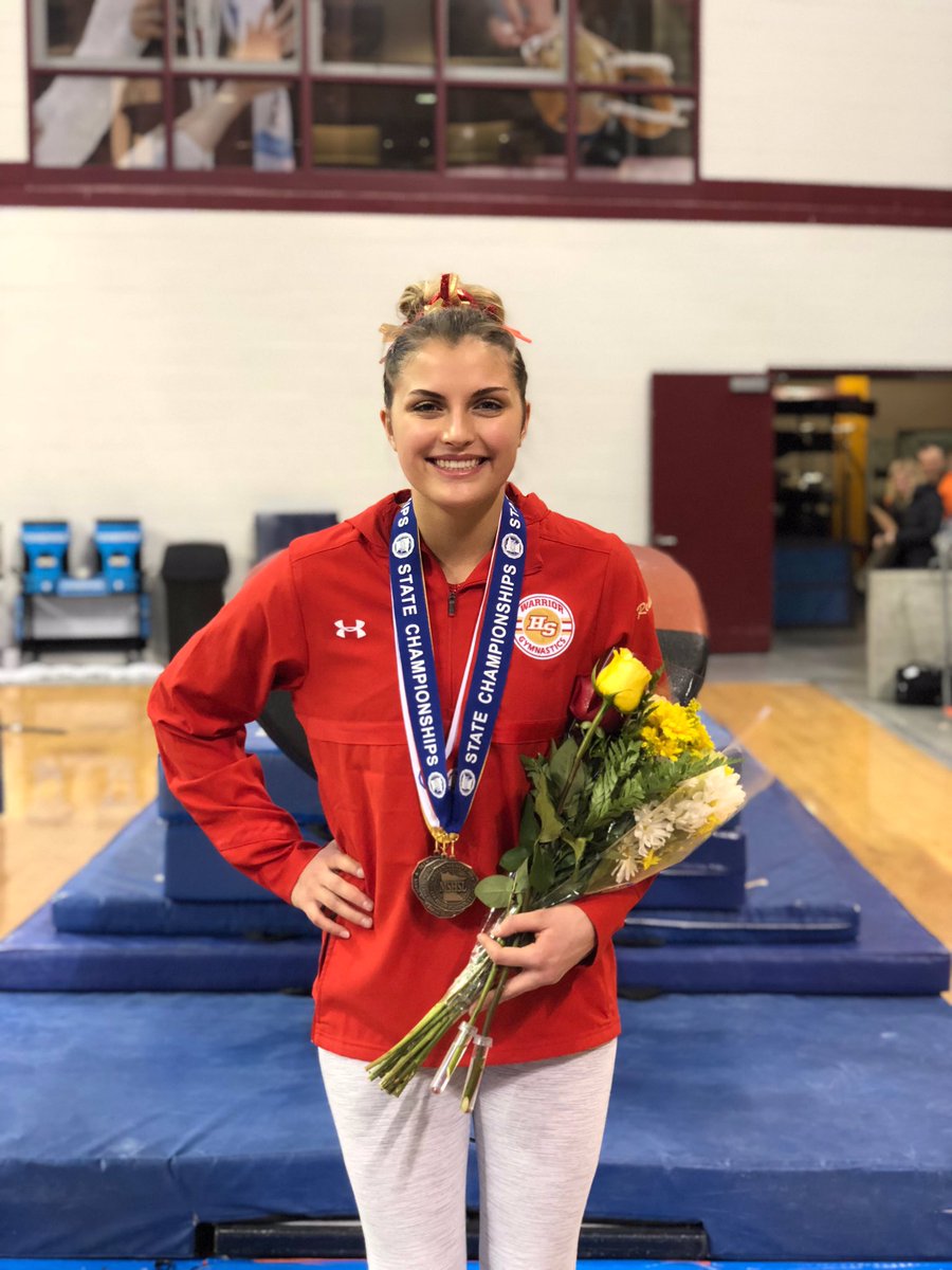 GoTRWarriors's tweet photo. Results in for Sophie Redding and her senior year performance at the state tournament...4th place on bars! 3rd place on floor! 2nd place in All Around! STATE CHAMPION in Vault! What an amazing career! Sophie becomes the most decorated individual athlete in Henry Sibley history! https://t.co/faLcql2MD6