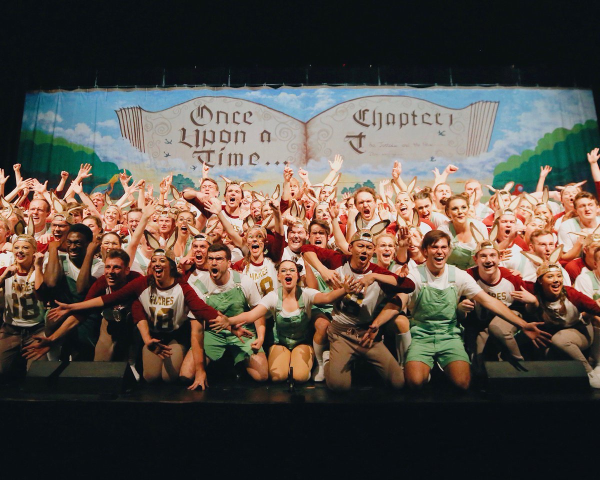 Baylor's tweet photo. Congratulations to the winners of #BaylorSing 2018! See you at Pigskin Revue this #BaylorHomecoming!

🥇: @BaylorPiPhi &amp; @BaylorPhiChi for "The Tortoise and the Hair"
🥈: @BaylorKappa for "Workin' at the Carwash"
🥉: @BaylorTriDelta for "Back to Our Roots" https://t.co/BD5pM1COHd