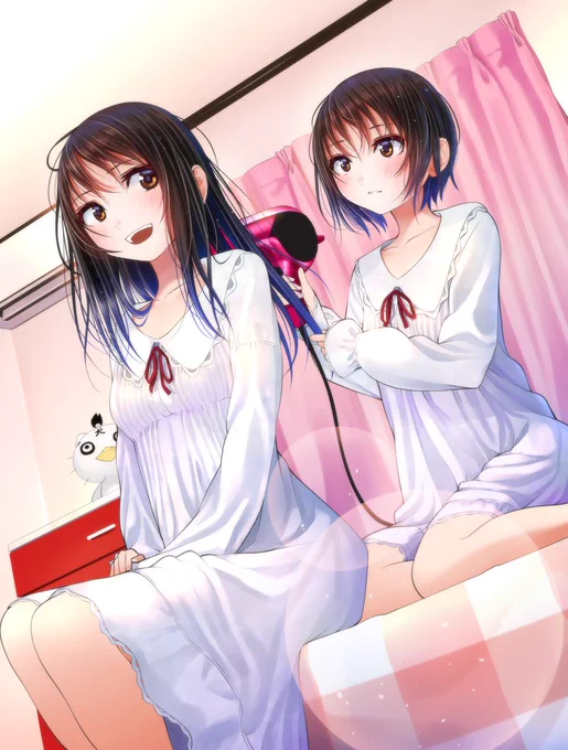 今日投稿したソシャゲ彼女のイラストです。
先日投稿した絵とつながってます 