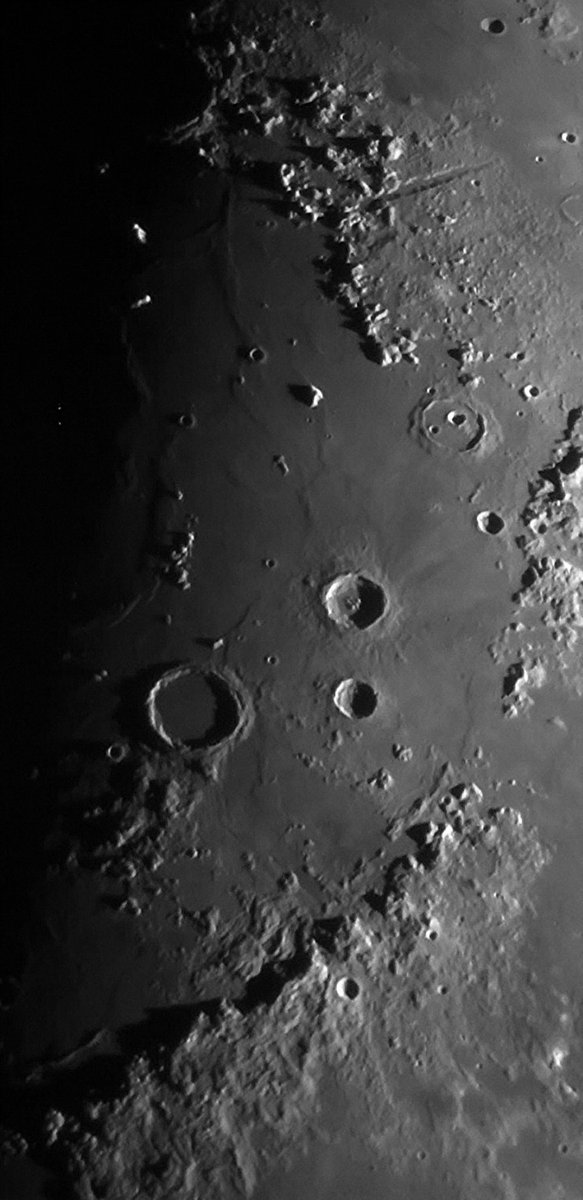 Montes Alpes and Montes Apenninus on Moon. #astronomy #moon #astrophotography #solarsystem  #moonpic