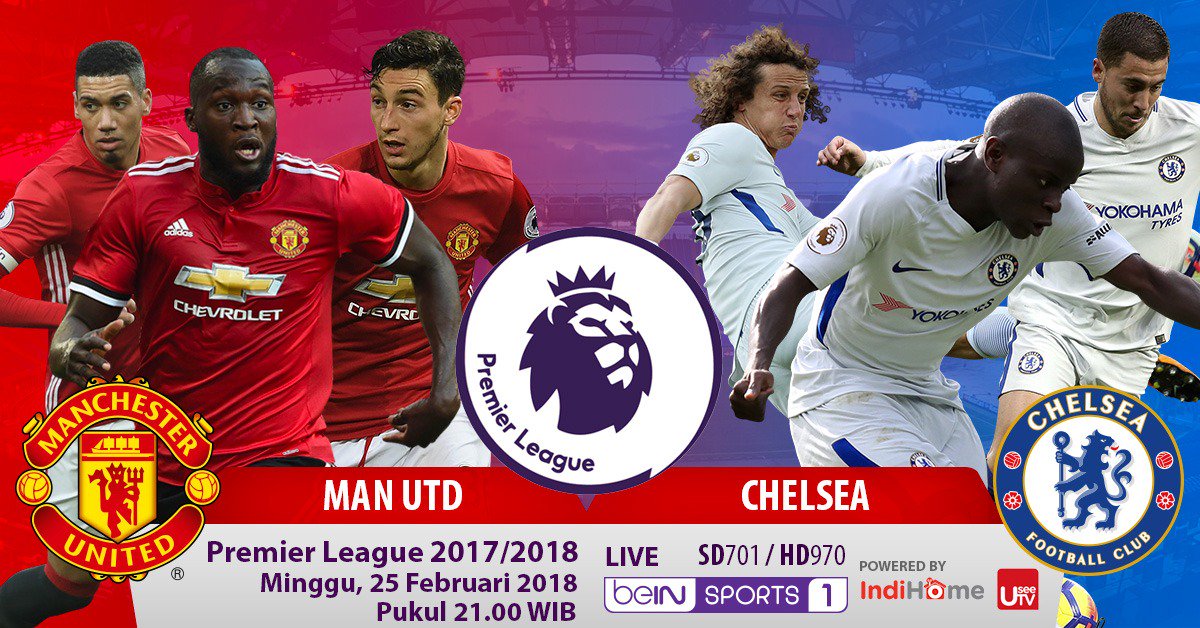 FebryMeuthia's tweet image. Lanjut pukul 21.00wib di chanel yg sama @ManUtd vs @chelseafc #PremierLeague