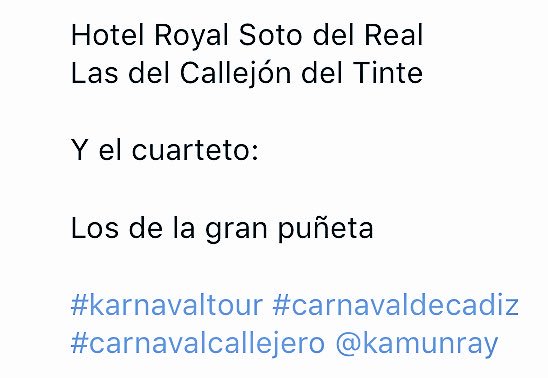kamunray's tweet photo. DOMINGO| 14:00h Taberna La Carbonera #KarnavalChiquito #KarnavalTour https://t.co/MMcUX4xFou