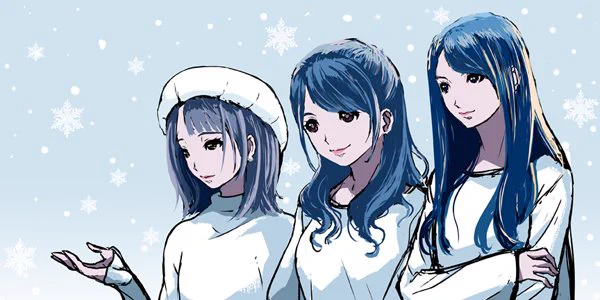トライセイルのスクールカレンダーのビジュアルが良かったので
ちょっと楽描き。
雪女じゃないよ 