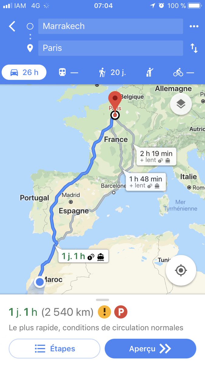 Après une très belle journée passée à Marrakech, il est maintenant temps de revenir ! Avec notre 4L bien sûr 🚗💨
Départ ce matin de Marrakech et arrivée prévue mardi à Paris 🇫🇷 <a href="/SCC_info/">SCC</a>