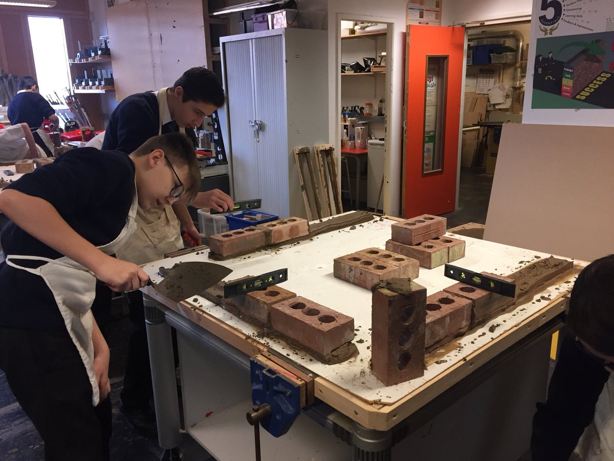 academy_assisi's tweet photo. Fourthly, it was Mrs Cousineau’s Y9 class’s first attempt at bricklaying. Students were BRILLIANT! Their listening skills were fantastic and they put all their efforts into doing their very best. Look at the results... https://t.co/SQkMEivjjW