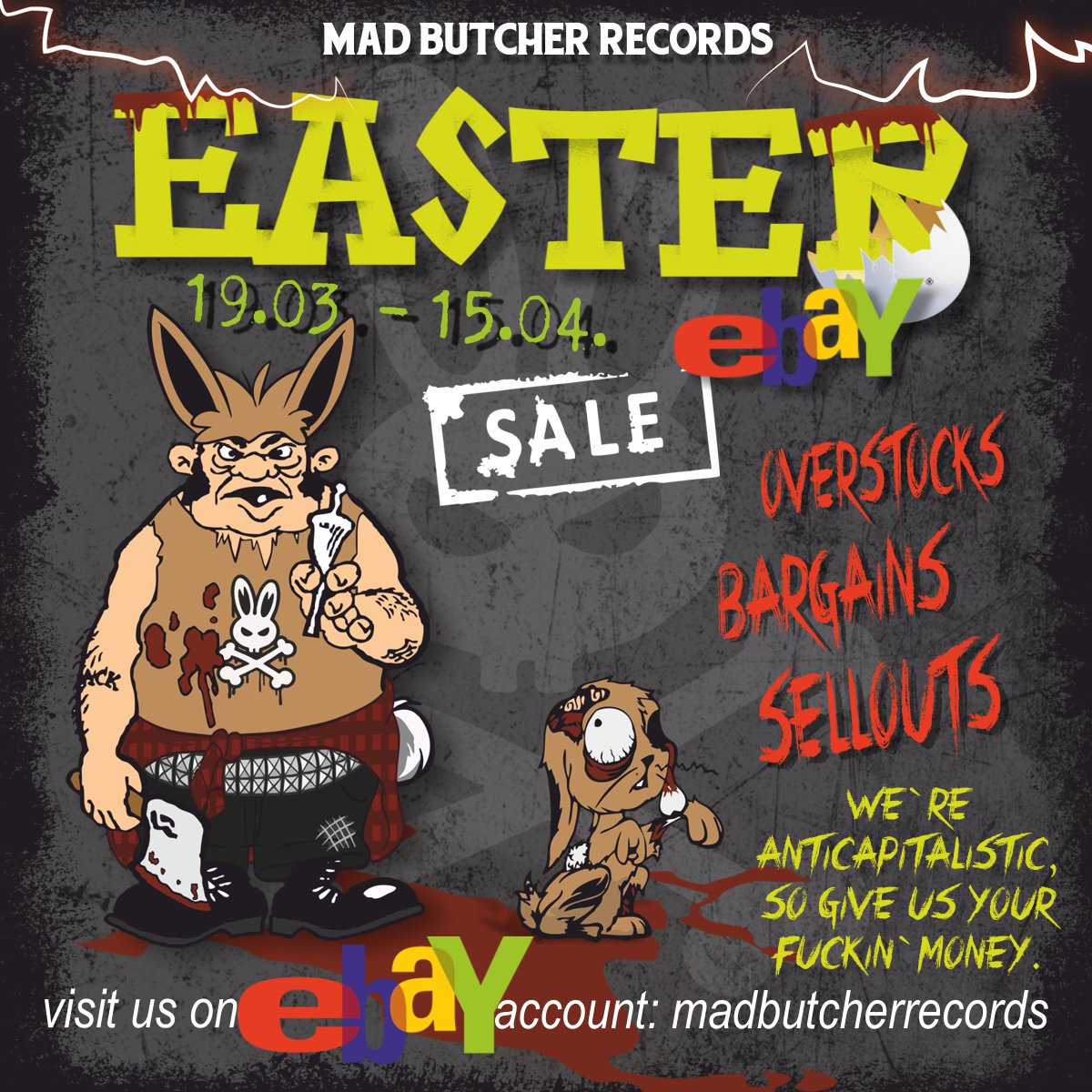 Mad_Butcher_Rec's tweet photo. SOON OUR EASTER SALE,DON´T MISS IT
#ska #2tone #skinheads #skinhead #rudeboys #rudeboy #reggae #rocksteady #earlyreggae #skinheadreggae #punk #punkrock #punkgirls #deutschpunk #77punk #77punkrock #skinhead #oipunx #vinyladdict #LoveMusicHateRacism #Skapunk #goodnightwhitepride https://t.co/wPVWG7BXKl