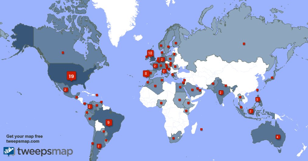 zapsheart's tweet photo. My followers live in USA (19%), UK.(18%)... Get your map: https://t.co/2NcdfvlOlq https://t.co/fPGoNAqp20