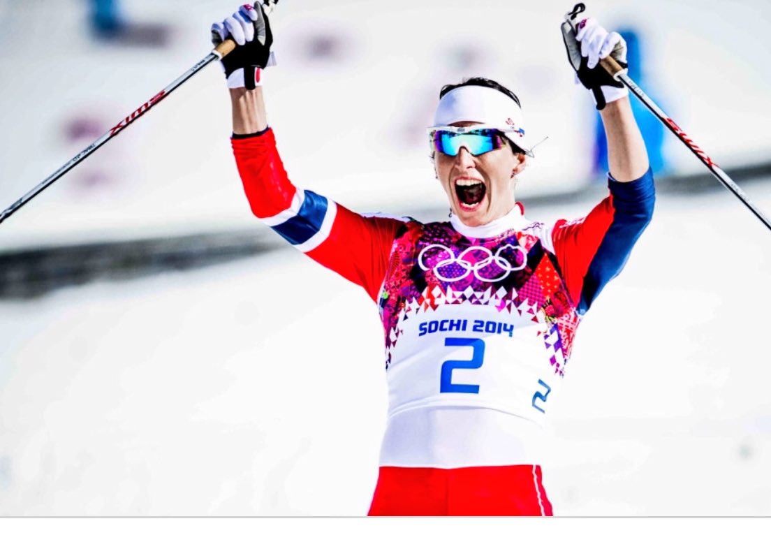 BeaHilland's tweet photo. My final #WinterOlympics2018 tweet is to celebrate the most winning Winter Olympic athlete of ALL time!!The humble, down to earth, hardworking mom @maritbjoergen took gold on today’s cross country competition🇳🇴 #VikingWomen I’m now going back into my corner. Summer is coming... https://t.co/U0kA5W17OI