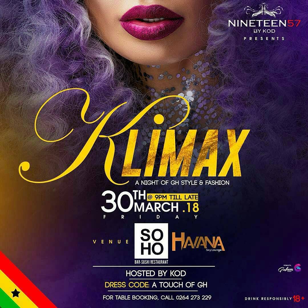 ChannelOfan's tweet photo. Still counting the days to #KLIMAX 30th March 2018 at Soho Havana Marina Mall 9PM SHARP.
Come and experience GOOD FASHION &amp; MUSIC 
Don't miss it guys 
Tell a friend to tell a friend 
COMING SOON 
#RHYTHMONDARUNWAY18 https://t.co/kUNWbXFYia
