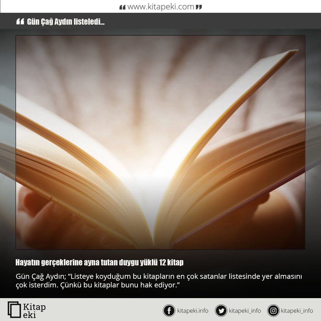 "Hayatın gerçeklerine ayna tutan duygu yüklü 12 kitap"
bit.ly/2G7h9lD