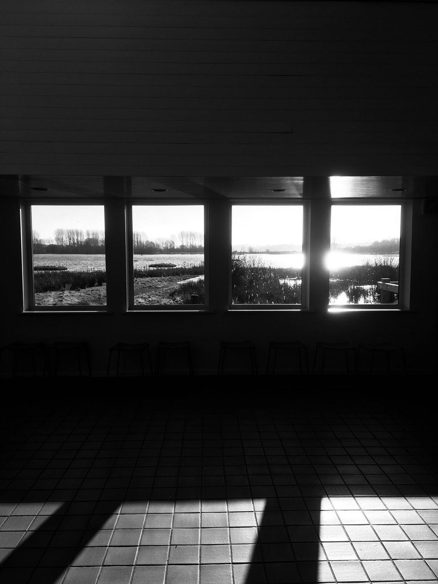 SarahB59's tweet photo. An arty feel to the visitor centre this morning. @RutlandWaterNR #lightndark #newwindows https://t.co/5M4fZPHGYi
