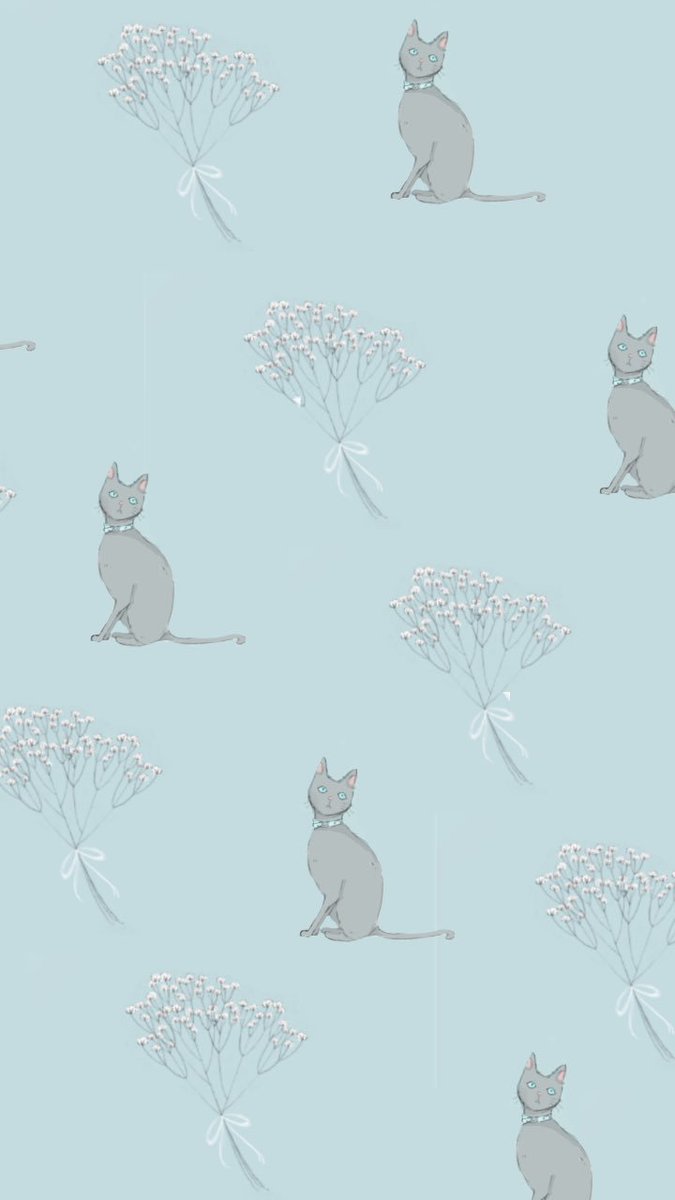 雫 寒色魔法 なんとなく こんな絵も描いていますよ アカウントは別だけどというツイートを 最後の猫とかすみ草はロック画面とかに使えます なんて