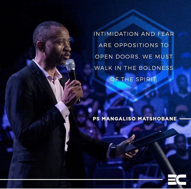 audas_vanschoor's tweet photo. Intimidation and fear are oppositions to open doors. We must walk in the boldness of the Spirit.
Ps Mangaliso Matshobane

#Opendoors #Boldness #InTheSpirit #WeloveSundays #Awesomeword #God1st #YourKingdomCome  #GodIsOpenIngADoor #GreatDoors #Iloveourchurch #Sunday https://t.co/lZ8Ae13uNP
