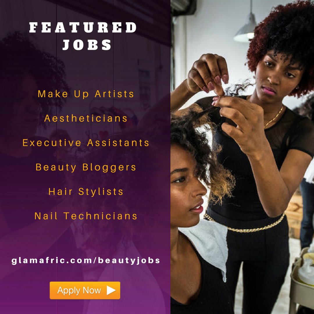 GlamAfric's tweet photo. Searching for jobs in the beauty industry? ππ½ββLook no further. These companies are now recruiting.
Apply now on https://t.co/h7LhueoI8y ππΎππΎππΎ
~
#beautyjobs #naijamua #nailtech #hairstylists #execassistants #aestheticians #beautysaons #barbers #beautyapp #marketers https://t.co/whcmIm8w1l