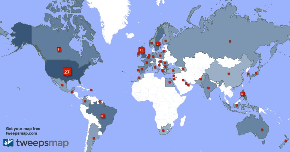 D_Icingonyacake's tweet photo. My followers live in 48 countries: USA(26%), UK.(12%)... https://t.co/ARruzovEuE Get your free map! https://t.co/EHOcMo2ZEp