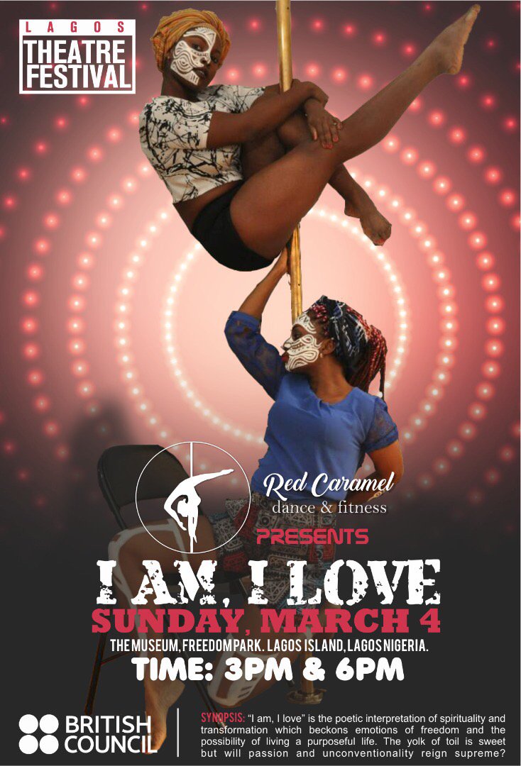 ffbackteam1's tweet image. Live at Lagos Theatre Festival 2018:  AM, I LOVE; a poetic finterpretation of spirituality and transformation by Red Caramel dance &amp;amp; fitness on March 4th, at The Museum, Freedom Park by 3pm and 6pm. Get your tickets here &amp;gt;&amp;gt; bit.ly/LTF2018 #LTF2018 @nglagostheatre