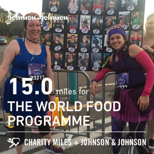mc_vinson's tweet photo. 15.0 @CharityMiles for @WFP. Thx 2 #JNJ &amp; @DonateAPhoto. &amp; @HogwartsRunners to cheering us on! #EveryMileMatters,#HRC18Slytherin https://t.co/8fAIfp4dai