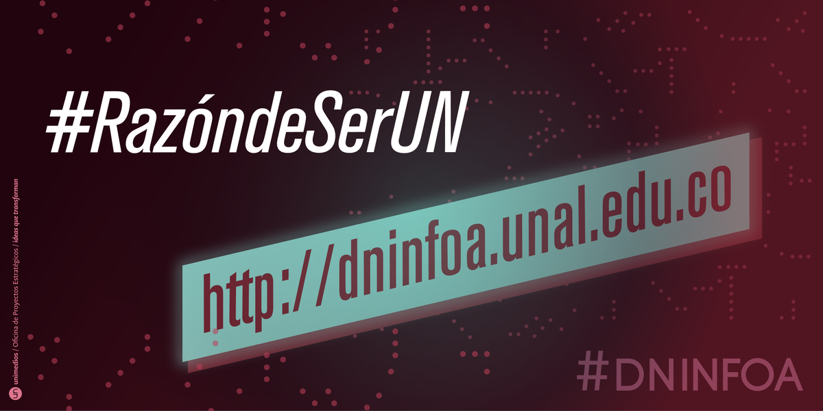DINARA_UNAL's tweet photo. ¡Feliz día #ComunidadUN! Parte de nuestra #RazóndeSerUN es administrar el #SIAUN y coordinar su uso adecuado y efectivo con los responsables en cada sede de la @UNColombia #DNINFOA https://t.co/Zgqtzekx1P