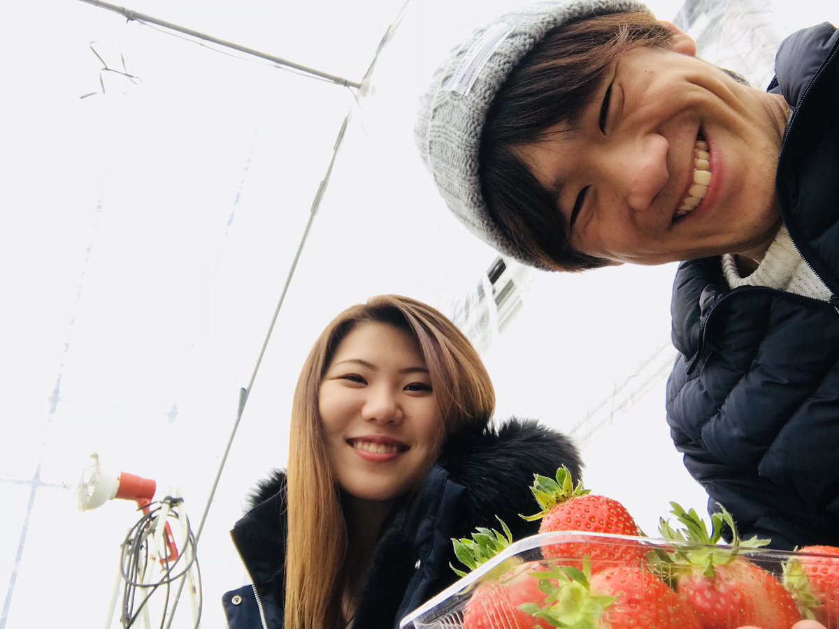 0522Touya's tweet photo. イチゴ狩り🍓 https://t.co/cM1o2FpsFv