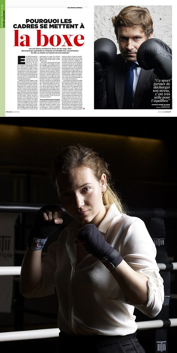 Pourquoi les cadres se mettent à la boxe ? - Portraits pour Capital Pratique - Votre Carrière. Photographe professionnel Thibault Stipal dp1.fr/actualites/por… #boxe #cadres #capital <a href="/ManagementMag/">MANAGEMENT Magazine</a> <a href="/thibaultstipal/">Thibault Stipal</a>