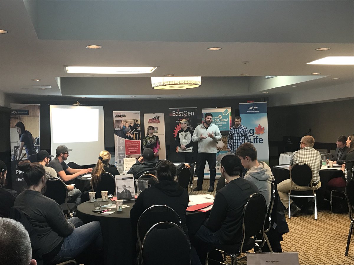 #AtlYoungBreederSchool group presentations are underway! Each team was given a real life farm example. Their “farms” had many strengths &amp; weaknesses in which they need to address.