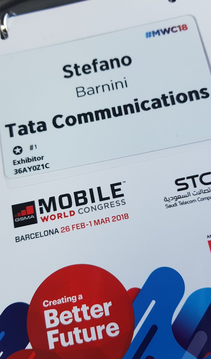 StefanoBarnini's tweet photo. if you are here at #MWC2018 in #Barcelona  until March 1st feel free to reach me via Twitter Linkedin or @GSMA  app.
happy to catchup with newer or older business partners and friends, exchange ideas on how to create a #CreateBetterFuture
&amp; drive together #DigitalTransformation https://t.co/uDZUy5Z4r4