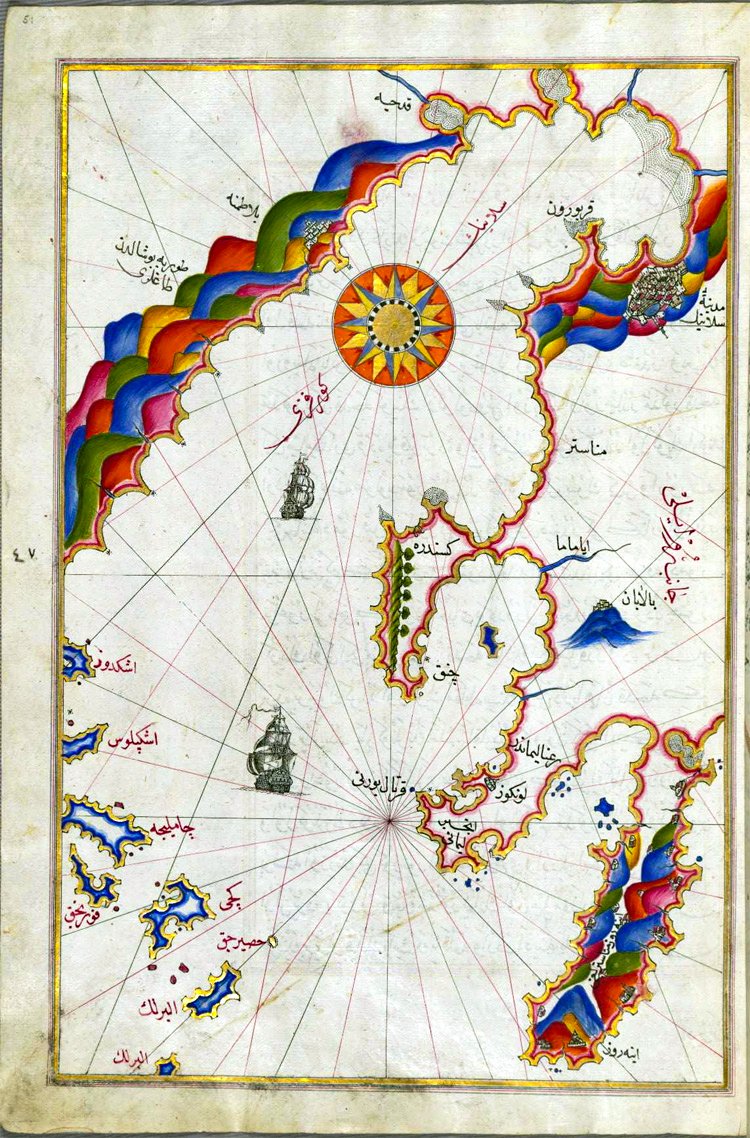 wallacetim's tweet photo. Seriously, if you want a cartographic rabbit hole, poke around in the open History of Cartography volumes. https://t.co/kTwULUOCui 

You'll find amazing stuff. Like, say, this: Kitab-i Bahriye https://t.co/DONJTW0H3p https://t.co/miEWkMZLij