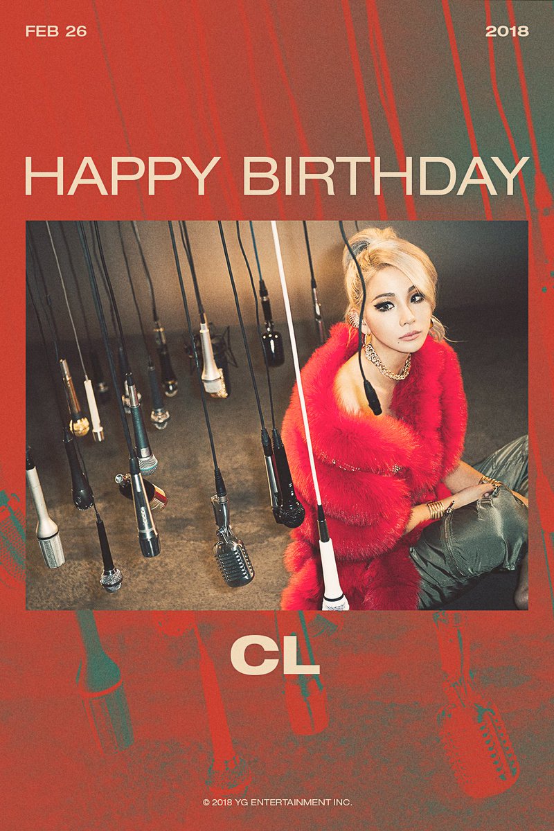 HAPPY BIRTHDAY CL
#CL 
#2018_02_26 #HBD #씨엘