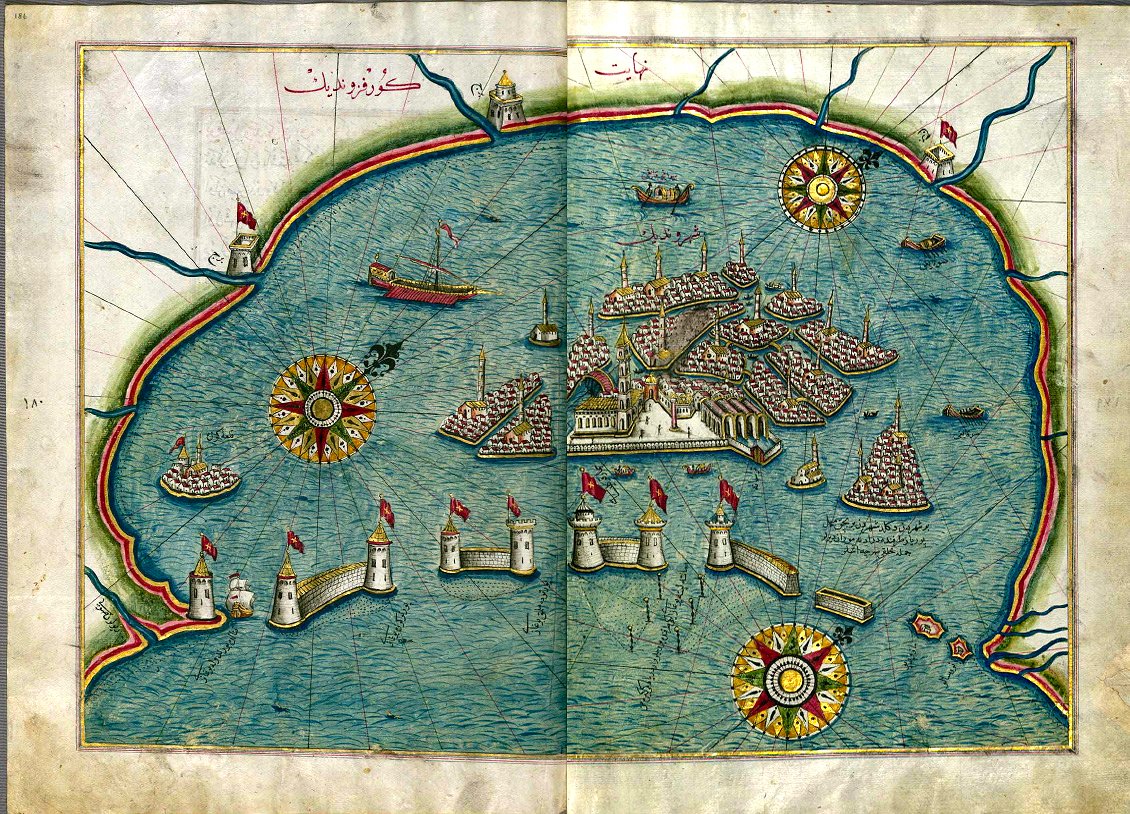 wallacetim's tweet photo. Seriously, if you want a cartographic rabbit hole, poke around in the open History of Cartography volumes. https://t.co/kTwULUOCui 

You'll find amazing stuff. Like, say, this: Kitab-i Bahriye https://t.co/DONJTW0H3p https://t.co/miEWkMZLij