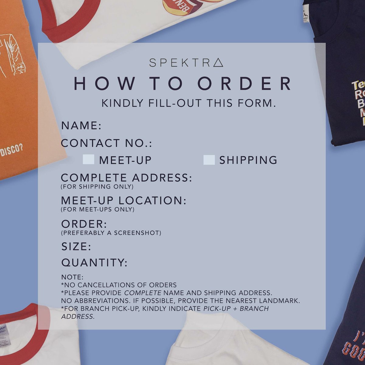 spektraph's tweet image. Details on how to order 🔺