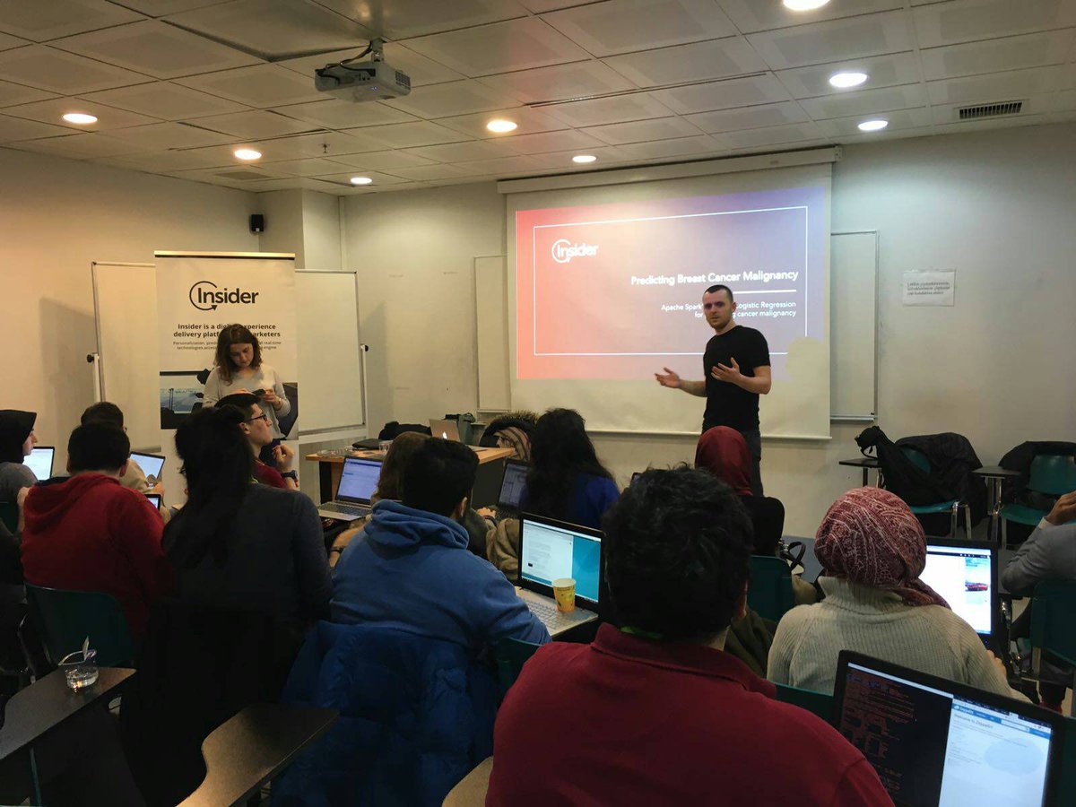 bouncompec's tweet image. Insider Predictive ekibi tarafından düzenlenen &quot;Predicting Cancer Malignancy with Machine Learning&quot; workshopu devam ediyor. Boğaziçi Techsummit&apos;18 bu yıl teknolojiyle yeniden tanıştırıyor. #compec #bountechsummit @useinsider #machinelearning