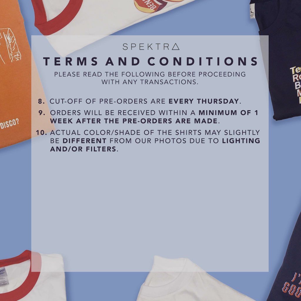 spektraph's tweet image. Read first our terms and conditions before sending your orders 🔺