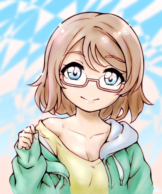 たけのこのようさん()の線画塗らせて貰いました!とても可愛らしい曜ちゃんで、塗ってて楽しかったです!可愛い線画だとやる気でるわ～!! 