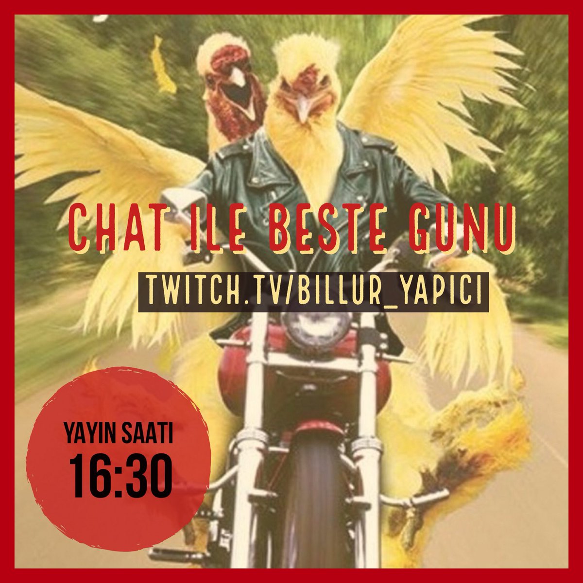 GUNAYDIIAAAN!! ☀️🖤☀️
Bugün canli yayinda twitch chat ile beste günü!
Sozler sizden, muzik bizden!
TR saati ile 16:30’da twitch.tv’deyiz!
Sarki bitmeden yayini bitirmiyoruz! ⚡️⚡️⚡️
Detaylar yayinda!
👉🏻 twitch.tv/billur_yapici
#twitch #twitchtv #streaming