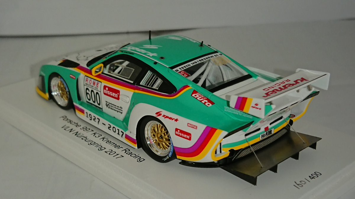 特注 スパーク 1/43 ポルシェ 997 K3 2016 クレマーレーシング すぱいかあ (@c8spydergt2r): 