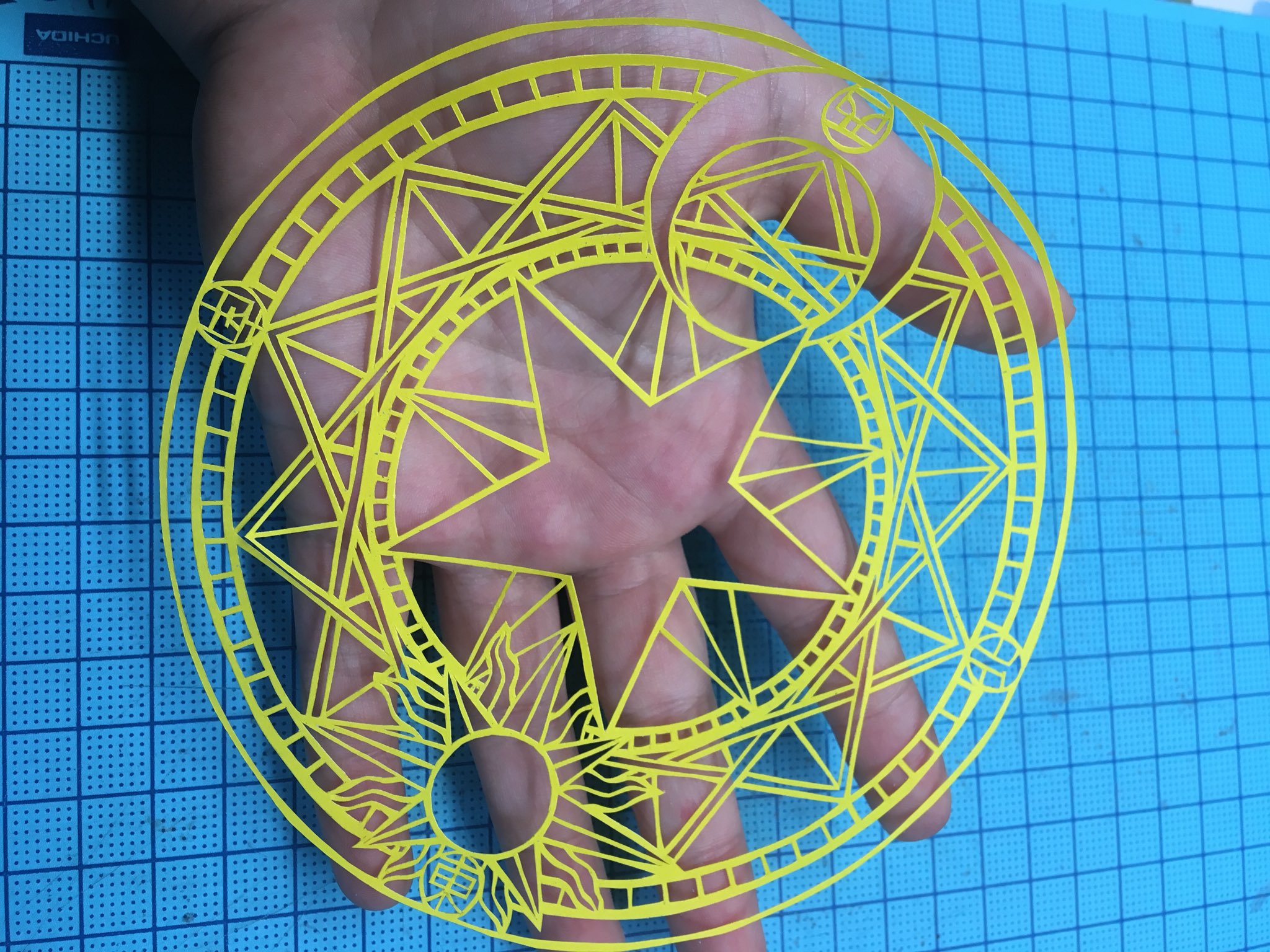 O Xrhsths あっぷるそーだ 真夜中すぎの展覧会7 Sto Twitter これは繋がってるから貼り付けないでおく 切り絵 林檎炭酸の切り絵 カードキャプターさくら Ccさくら さくらカード編